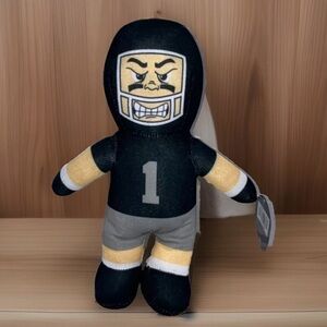 Football Player Plush Doll Figure Athlete Number 1 Raiders Colors 10” new